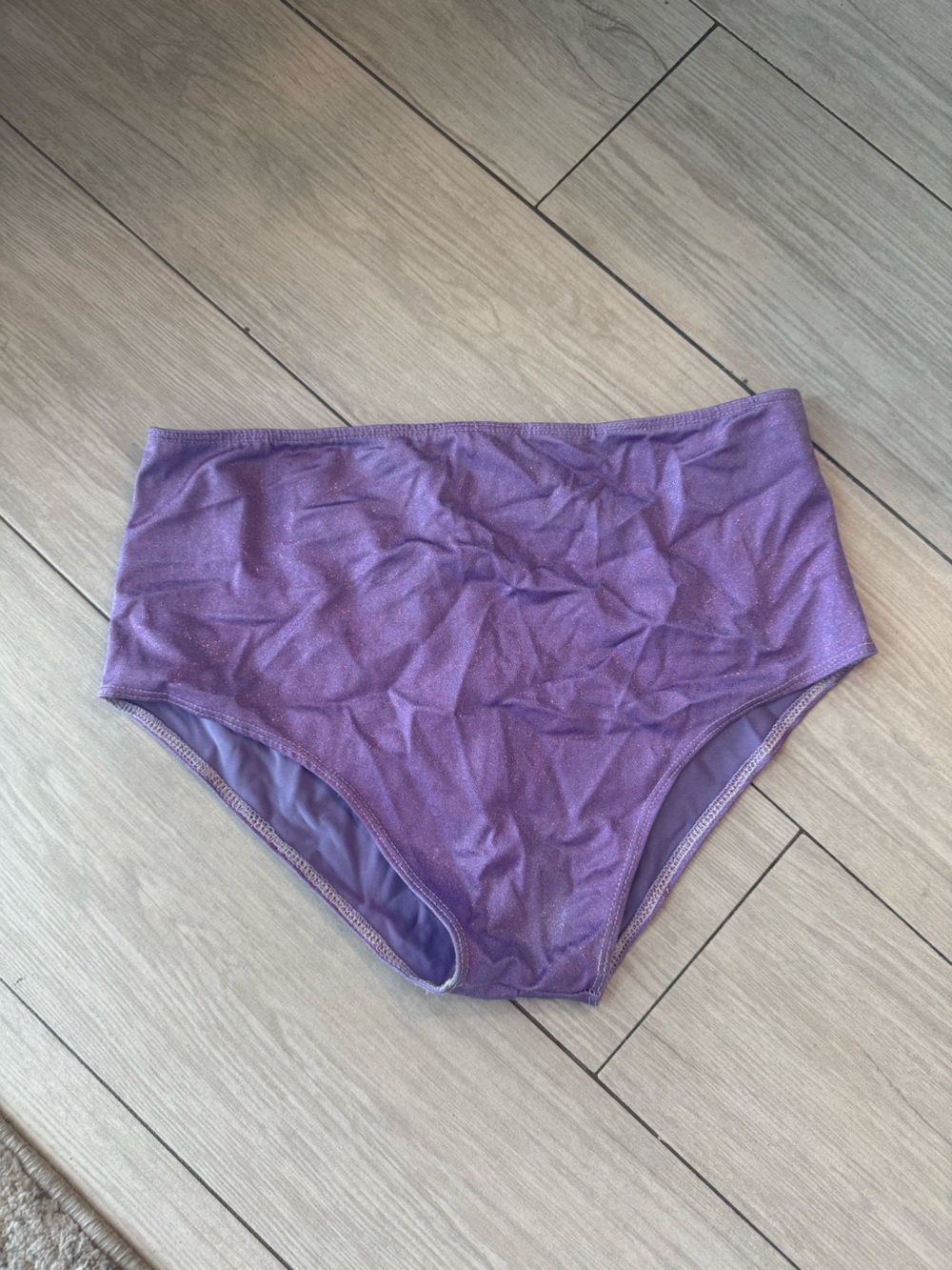 Purple sparkly festival high waisted bottom